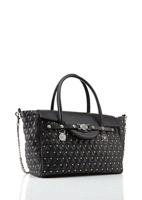 borsa nappa di versace borchiata|Borse Donna .